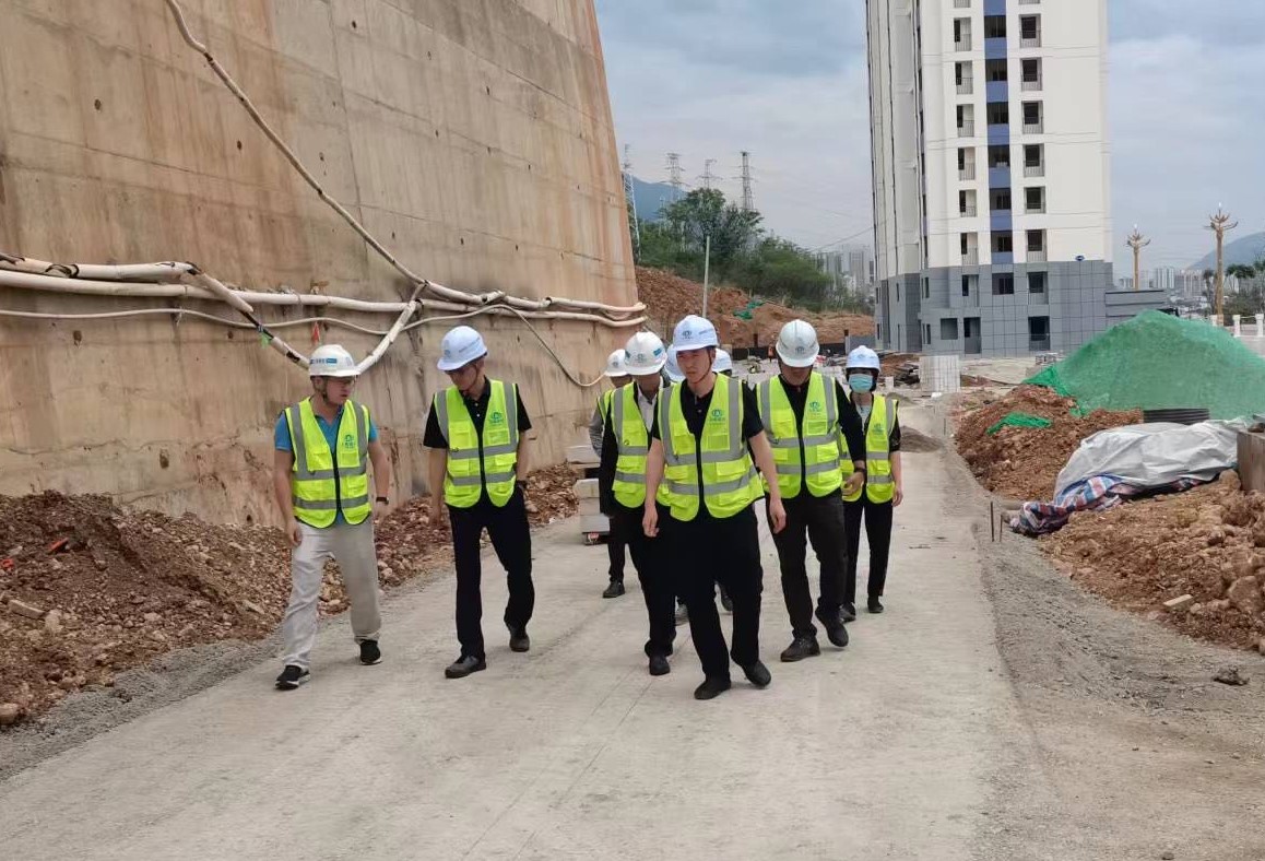 李騫、楊靜調(diào)研七里移民安置點建設(shè)項目