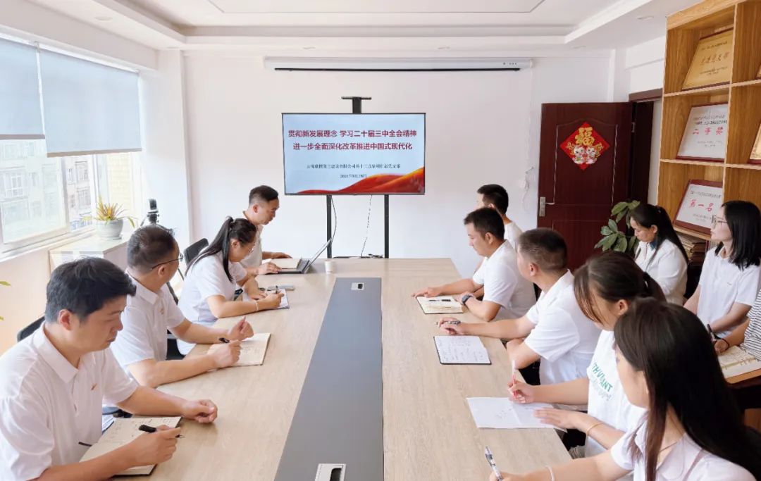 公司各單位深入學習黨的二十屆三中全會精神（二）